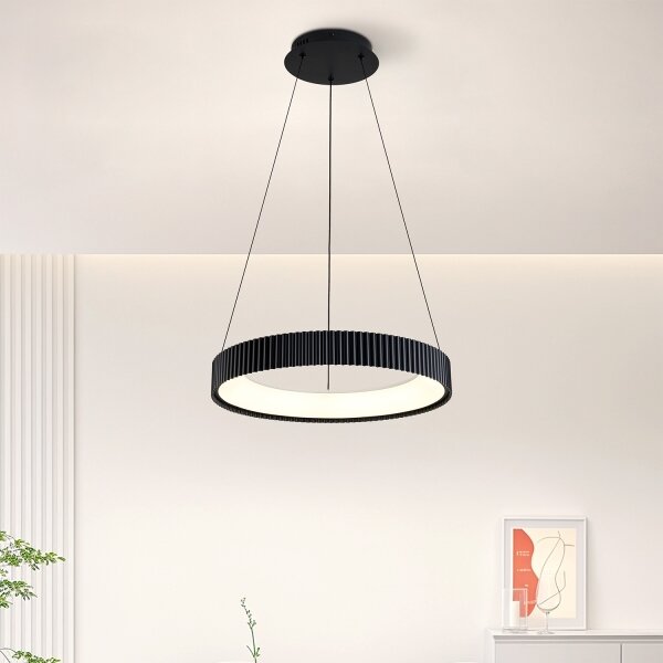 Brilagi - FALCON MODERN висящ LED полилей на кабел, с възможност за димиране, LED/30W/230V 40 см черен + дистанционно управление