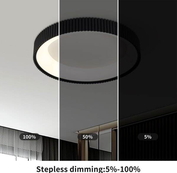 Brilagi - LED димируем таванен плафон FALCON MODERN LED/30W/230V 40 cm черен +DO