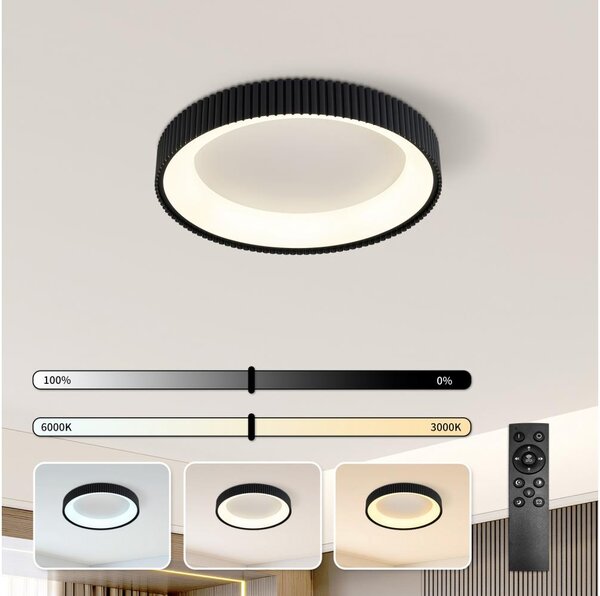 Brilagi - LED димируем таванен плафон FALCON MODERN LED/30W/230V 40 cm черен +DO