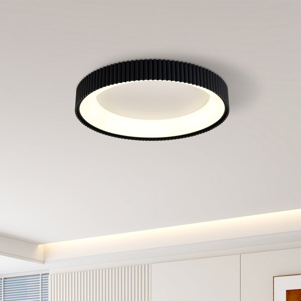 Brilagi - LED димируем таванен плафон FALCON MODERN LED/30W/230V 40 cm черен +DO