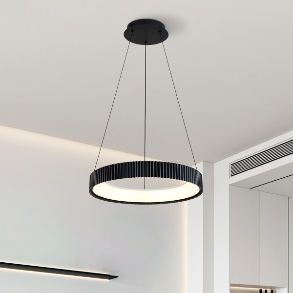 Brilagi - FALCON MODERN висящ LED полилей на кабел, с възможност за димиране, LED/30W/230V 40 см черен + дистанционно управление