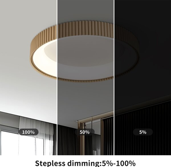 Brilagi - LED димируем плафон FALCON MODERN LED/30W/230V 40 cm бежов+ДУ