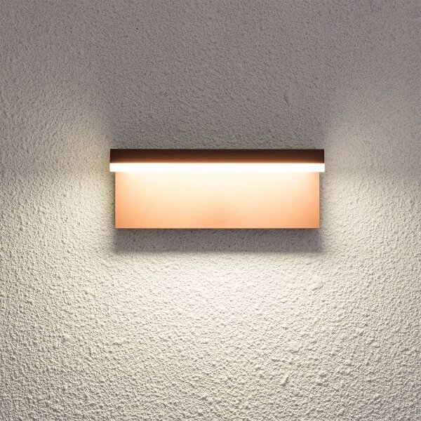 Brilagi - LED външно стенно осветително тяло TESSI LED/10W/230V кафяво IP54