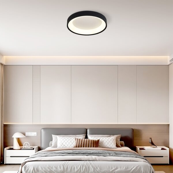 Brilagi - LED димируем таванен плафон FALCON MODERN LED/30W/230V 40 cm черен +DO