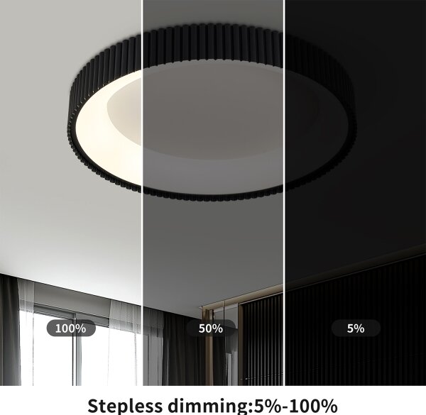 Brilagi - димируемо таванно осветително тяло FALCON MODERN LED/54W/230V 60 см черно +DO