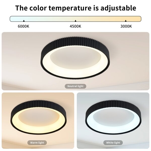 Brilagi - димируемо таванно осветително тяло FALCON MODERN LED/54W/230V 60 см черно +DO