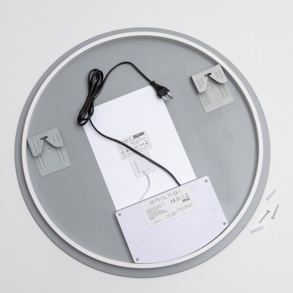 Brilagi - LED димируемо огледало с подгряване и подсветка DEMI ECO LED/12W/230V Ø 60 см IP44