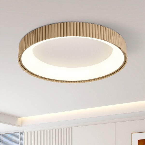 Brilagi - LED димируем таванен плафон FALCON MODERN LED/54W/230V 60 см бежов+ДУ