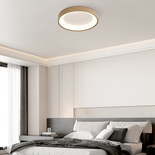 Brilagi - LED димируем таванен плафон FALCON MODERN LED/54W/230V 60 см бежов+ДУ