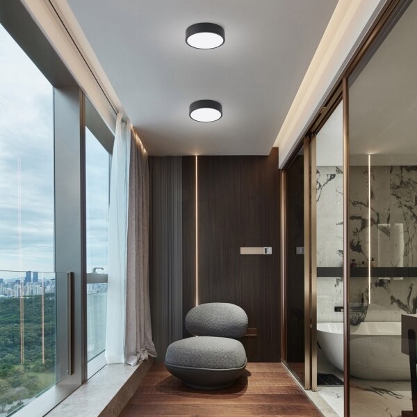 Brilagi - LED таванно осветително тяло POOL LED/18W/230V 3000/4000/6000K Ø 20 см черно