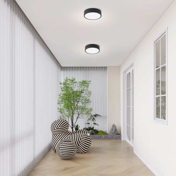 Brilagi - LED таванно осветително тяло POOL LED/18W/230V 3000/4000/6000K Ø 20 см черно