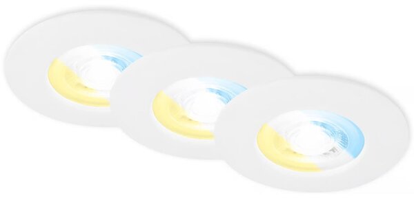 Briloner 7605036-SADA 3xLED Вградено таванно осветително тяло за баня 3xLED/4,9W/230V IP44 бяло