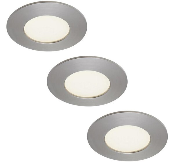 Briloner 7103432 - комплект 3xLED плафон за баня 3xLED/4,9W/230V IP44 матов хром