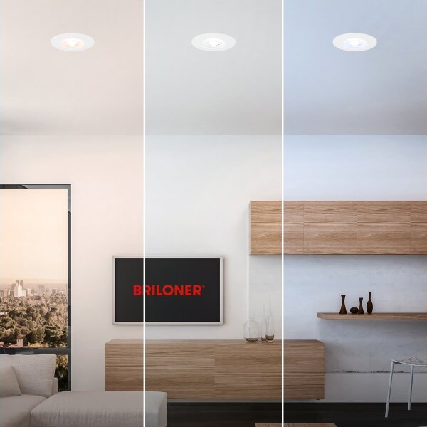 Briloner 7605036-SADA 3xLED Вградено таванно осветително тяло за баня 3xLED/4,9W/230V IP44 бяло