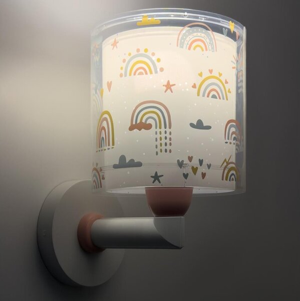 Dalber 41199 - Детска стенна лампа RAINBOW 1xE27/15W/230V многоцветна