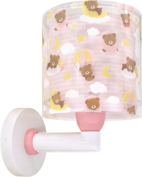 Dalber 41579S - Детска стенна лампа BABY TEDDY 1xE27/15W/230V розова