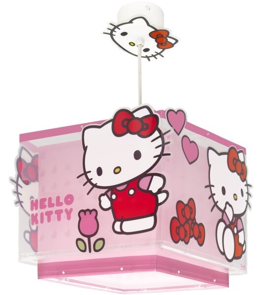 Dalber 73262 - Детски полилей HELLO KITTY 1xE27/15W/230V розов