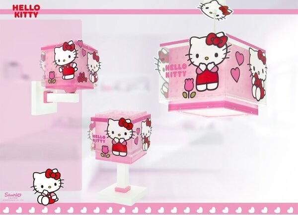 Dalber 73262 - Детски полилей HELLO KITTY 1xE27/15W/230V розов