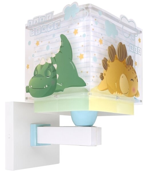 Dalber 63459 - Детска стенна лампа BABY DINOS 1xE27/15W/230V пъстроцветна