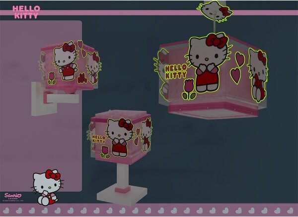 Dalber 73262 - Детски полилей HELLO KITTY 1xE27/15W/230V розов