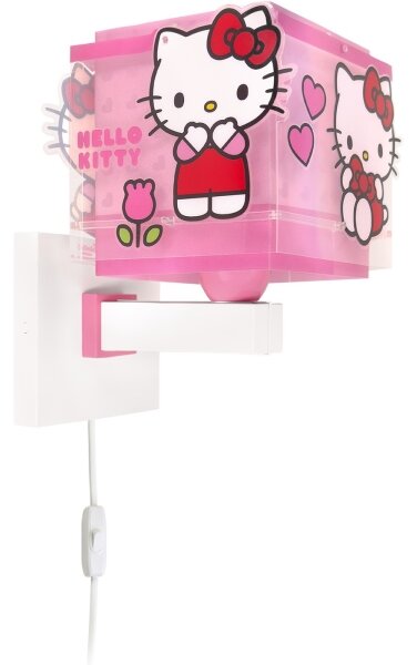 Dalber 73269 - Детска настенна лампа HELLO KITTY 1xE27/15W/230V розова