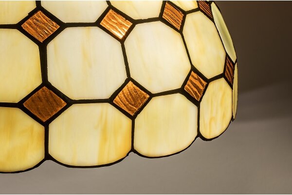 Brilagi - витражен полилей Tiffany на верига DORAN 2xE27/60W/230V