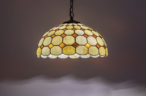 Brilagi - витражен полилей Tiffany на верига DORAN 2xE27/60W/230V
