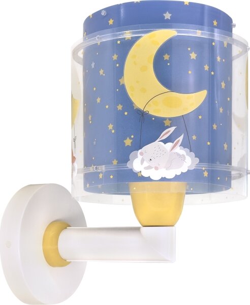 Dalber 76639 - Детска стенна лампа MOON DREAMS 1xE27/15W/230V синя
