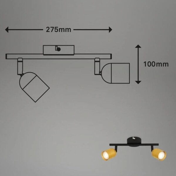 Briloner 2145-027 - Точково осветително тяло 2xGU10/9W/230V