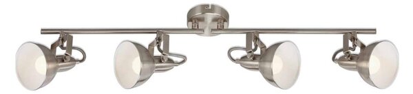 Briloner 2049-042 - Точково осветително тяло 4xE14/40W/230V сребристо
