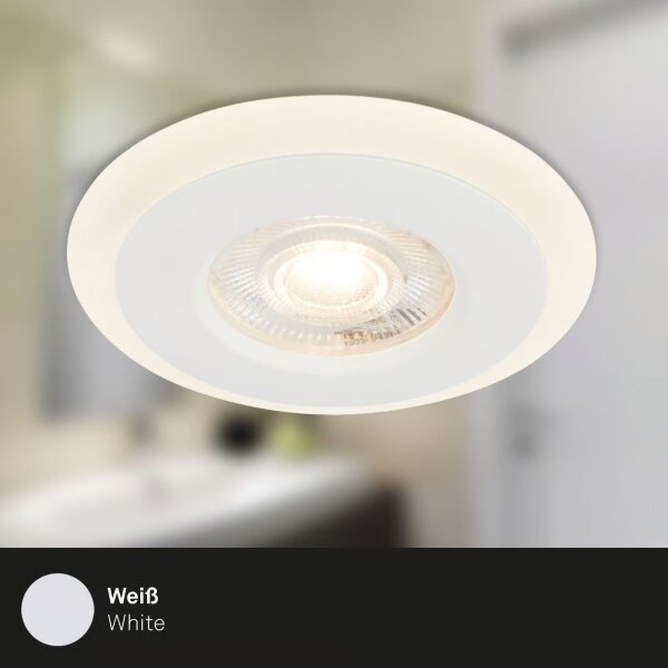 Briloner 7039036 - КОМПЛЕКТ 3x LED вградено таванно осветително тяло за баня 3xLED/5W/230V IP44 бяло