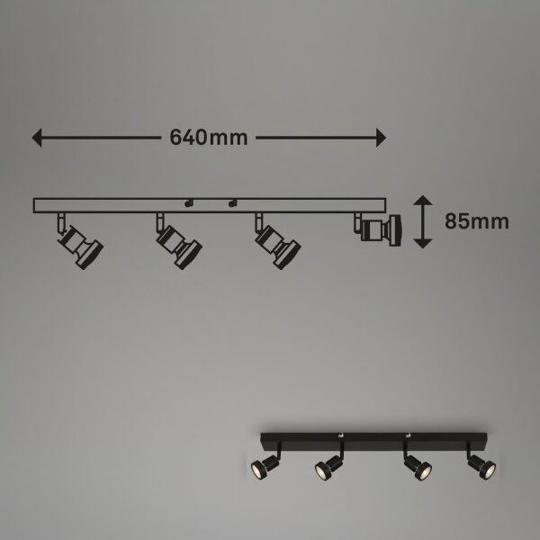 Briloner 2926-045 - LED точково осветително тяло 4xGU10/4,9W/230V