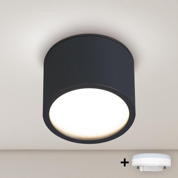 Brilagi - LED Точково осветително тяло за баня SMOOTH 1xGX53/15W/230V черно IP65