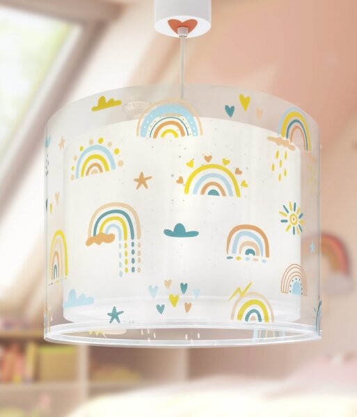 Dalber 41192 - Детски полилей RAINBOW 1xE27/15W/230V пъстроцветен