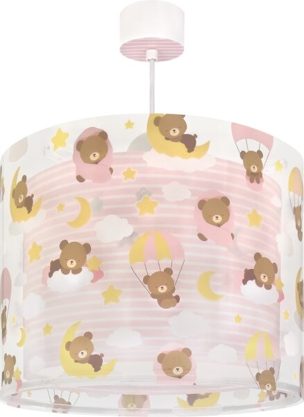 Dalber 41572S - Детски полилей BABY TEDDY 1xE27/15W/230V розов