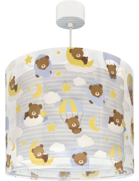 Dalber 41572T - Детски полилей BABY TEDDY 1xE27/15W/230V син