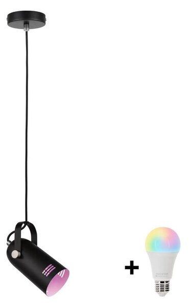 Paulmann 79766 - LED RGBW 1xE27/9W пендел на шнур LAVEA 230V черен