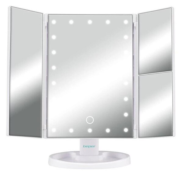 Beper - Козметично огледало с LED подсветка 4xAAA/5V