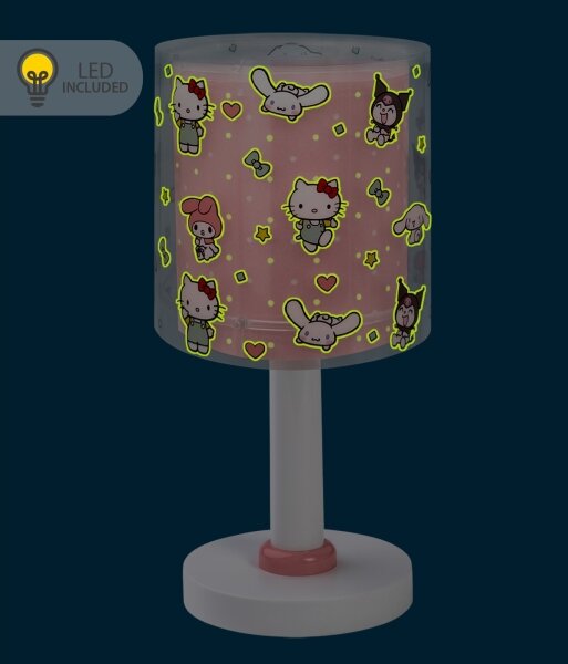 Dalber 41251 - LED детска лампа HELLO KITTY&FRIENDS 1xG4/4W/230V розова