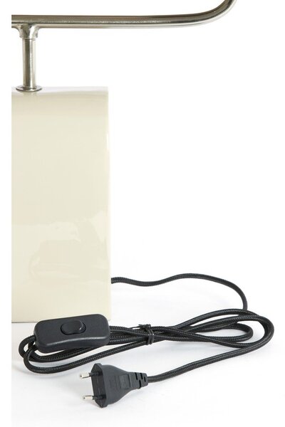 Кремава метална настолна лампа (височина 38 cm) Cardona – Light & Living