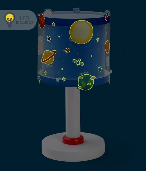 Dalber 41341N - LED детска лампичка PLANETS 1xG4/4W/230V синя