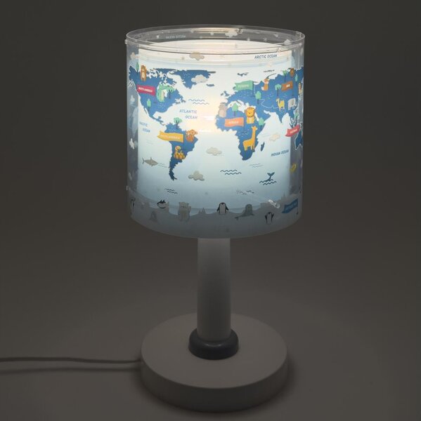 Dalber 40671 - LED детска лампа WORLD 1xG4/4W/230V синя