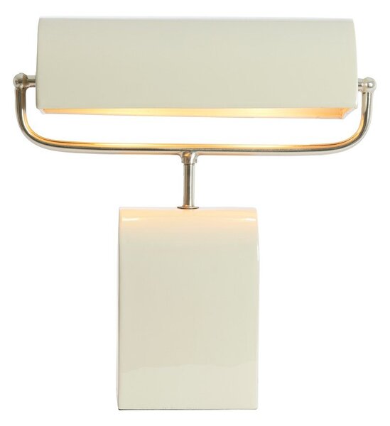 Кремава метална настолна лампа (височина 38 cm) Cardona – Light & Living