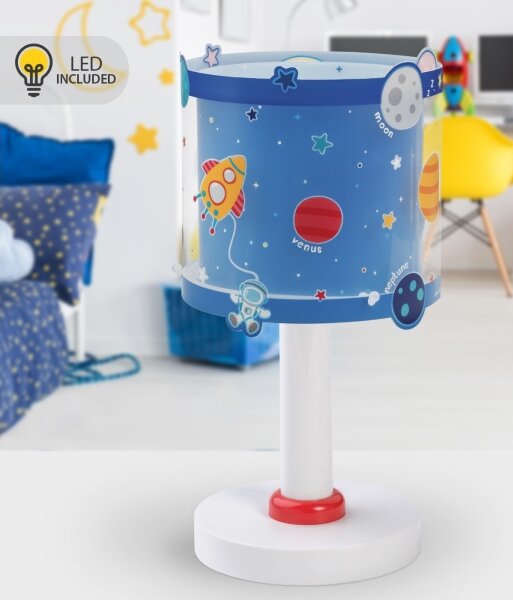 Dalber 41341N - LED детска лампичка PLANETS 1xG4/4W/230V синя