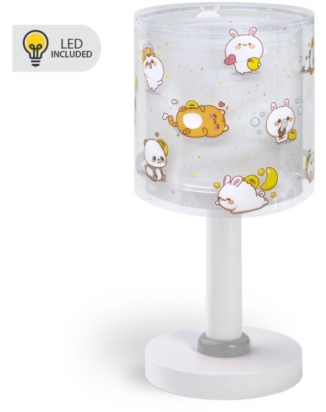 Dalber 41761E - LED детска лампичка KAWAII FRIENDS 1xG4/4W/230V сива