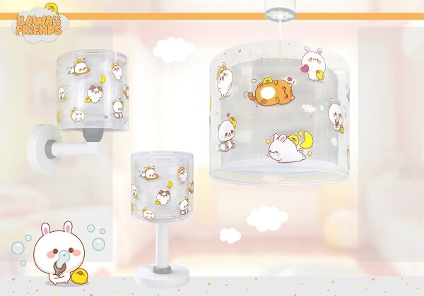 Dalber 41761E - LED детска лампичка KAWAII FRIENDS 1xG4/4W/230V сива