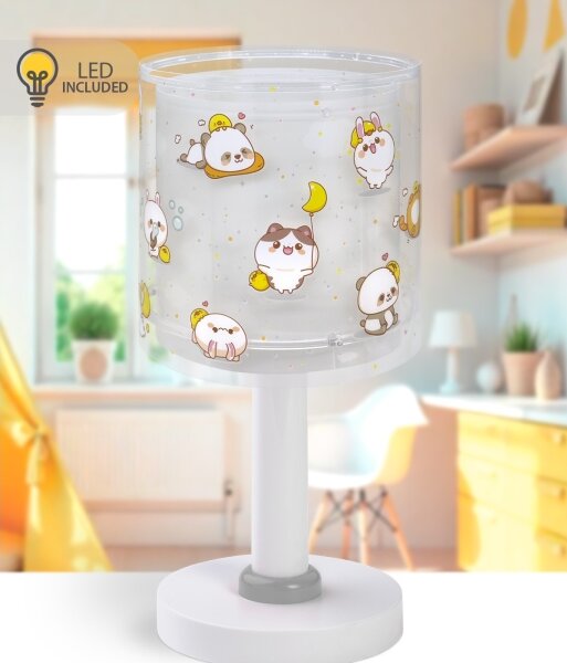 Dalber 41761E - LED детска лампичка KAWAII FRIENDS 1xG4/4W/230V сива