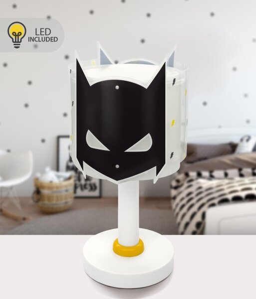 Dalber 61801N - LED детска лампа DARK HERO 1xG4/4W/230V бяла/черна