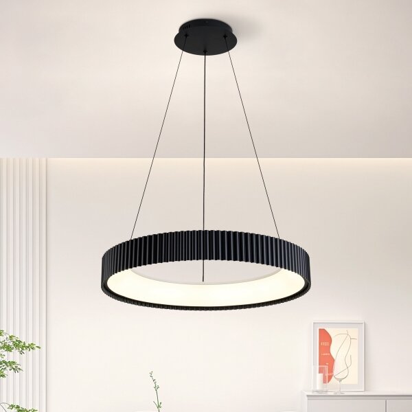 Brilagi - LED полилей с димер на кабел FALCON MODERN LED/54W/230V 60 cm черен + дистанционно