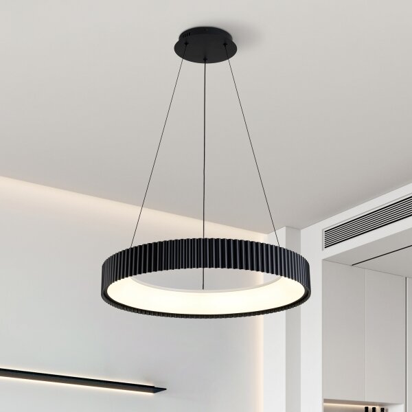 Brilagi - LED полилей с димер на кабел FALCON MODERN LED/54W/230V 60 cm черен + дистанционно